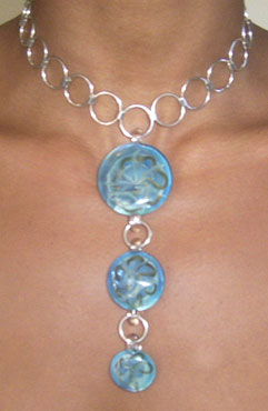 Triptych on Silver Circles